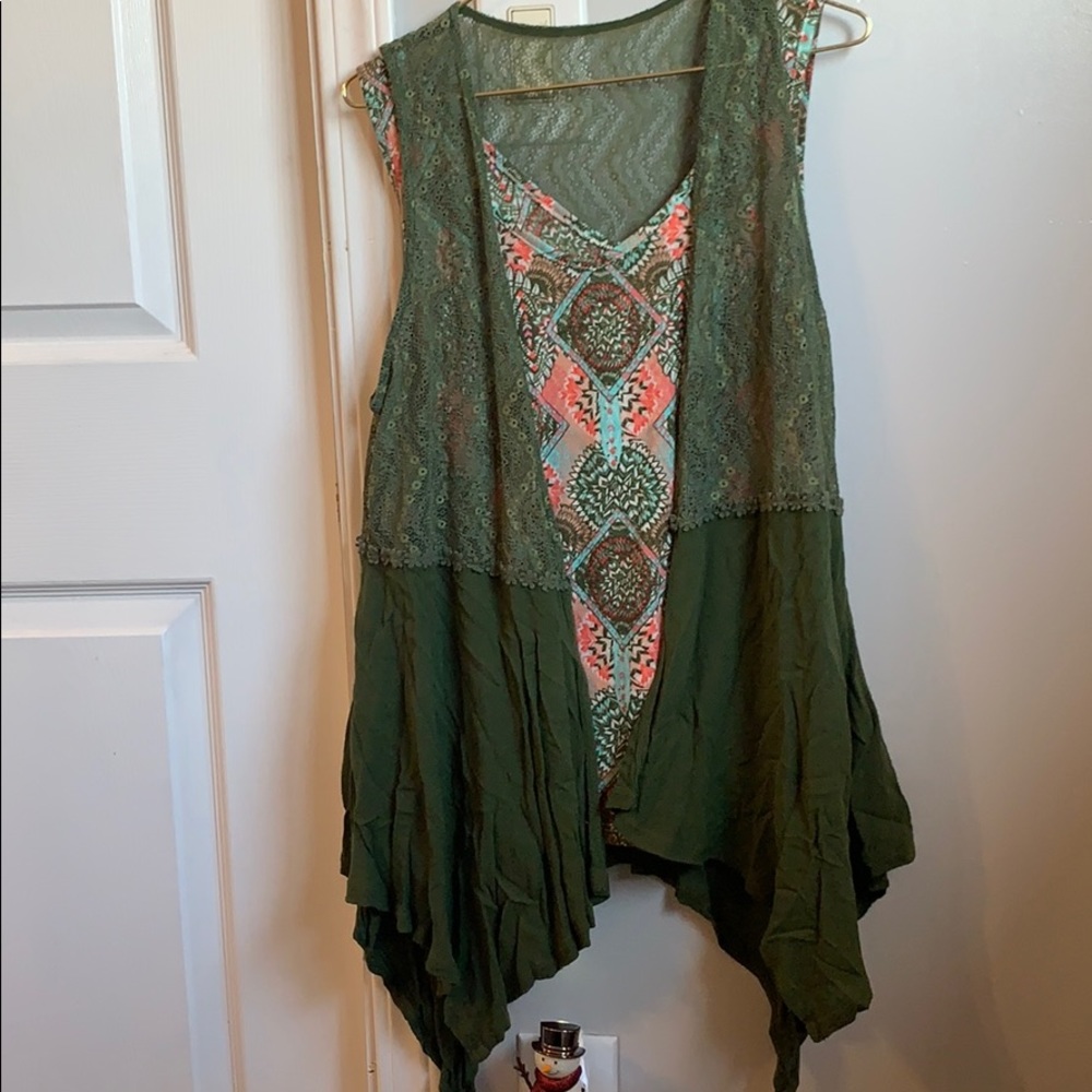 Tank top and coverup